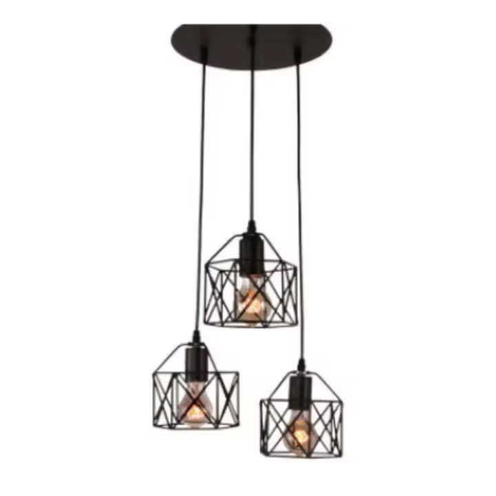 Colgante De Hierro Creativo Nórdico Con Solapa Simple Y Moderno Para Decoración De Sala De Estar Barra Comedor Dormitorio - 1