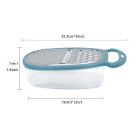 Rallador De Acero Inoxidable 3 En 1 Para El Hogar Con Contenedor Multifuncional Cortador De Verduras Herramienta De Cocina Manual Para Queso - details 4