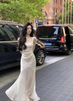 Vestido De Noche Elegante Francés Mujer Verano Sin Mangas Estilo Mariposa Faja Imperio Corte De Traje De Baño Para Fiesta Cumpleaños Vacaciones Playa - details 14