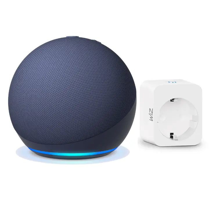 Echo Dot Amazon (5.ª generación), Altavoz inteligente wifi y Bluetooth con Alexa, con sonido más potente y de mayor amplitud, Antracita, Azul marino, Blanco - 1