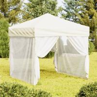 vidaXL Carpa para Fiestas Plegable con Paredes 2x2 m Cenador Color Antracita,  Taupé,  Azul y mas - details 4