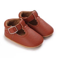 Zapatos Para Bebé Recién Nacidos Niñas Clásicos Corazón De Goma Antideslizante PU Vestido Primera Caminadora Zapatos De Cuna - details 34