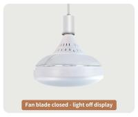 Lámpara De Techo Pequeña Multifuncional LED Moderna Con Control Remoto Silencioso Y Ventilador Invisible Para Sala De Estar Oficina Estudio 40cm - details 27