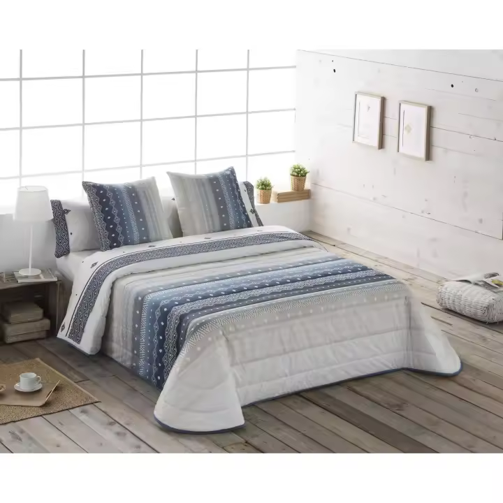 JVR - Colcha Bouti modelo MEXICO  - Tejido 100% Algodón - Estampado digital - Cama 80/90/105/135/150 - Fabricado en España - 1