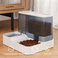 Dispensador Automático De Alimentos Para Gatos Gran Capacidad Con Cuenco De Agua Para Mascotas Contenedor Para Alimentos Secos Y Húmedos Separación De Alimentos Y Agua - details 3