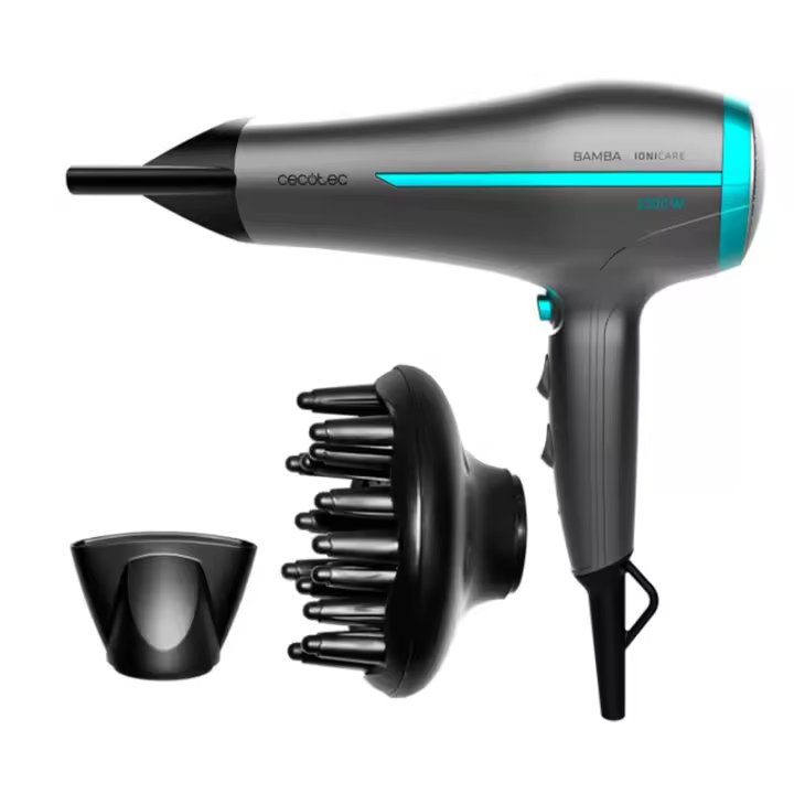 Secador Cecotec Bamba IoniCare 5200 Aura Black 2300W inox/negro - 1