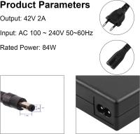 FGNS Cargador para scooters patienete electrico con puerto de carga DC5.5 * 2.1. Fuente de alimentación de batería de 42 V 2 A para  Patinete Xiaomi 9 y Cecotec, Brigmtom, Zwheel, UrbanGlide y otros scooters electrico con puerto de carga DC5.5 * 2.1 mm - details 0