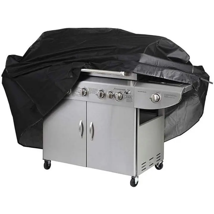 Funda para Barbacoa Funda para Barbacoa Funda para Barbacoa Anti-UV Anti-Agua Anti-Humedad con Bolsa de Almacenamiento Negra para Weber, Holanda (145 x 61 x 117cm) - 1