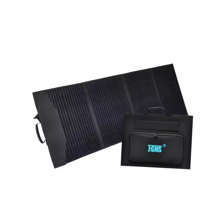 FGNS.Panel Solar Portátil de 200W Monocristalino Salida DC, USB PD 60W, USB QC3.0 18W, USB 5V/3A, XT60, DC55,Anderson,Plegable, Lona Impermeable 600D, para estación de energía, generador solar, smartphones, energía de camping, - 1