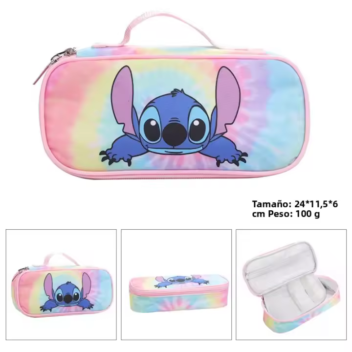 Mochila De Escuela Para Niños Y Niñas Anime Kawaii Cartoon Mochila Primaria Para Niños Y Niñas Bolsa Escolar De Dibujos Animados Stitch - 1