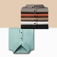 Camisa Polo Para Hombre Verano 2024 Casual Color Sólido Manga Corta Cómoda Y Fresca Moda Casual Antigüedad: Nueva - details 2