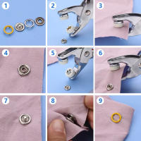 Fenrry Kit De Herramientas Para Costura De Botones De Punta Metálica Con Agujeros Para Ropa Bolsos Zapatos Y Vestimenta - details 1