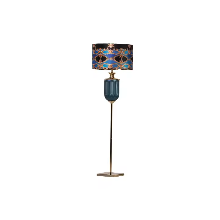 Lámpara de Pie Adda Home de Cristal Neobarroca 50x50x165 Cm - 1