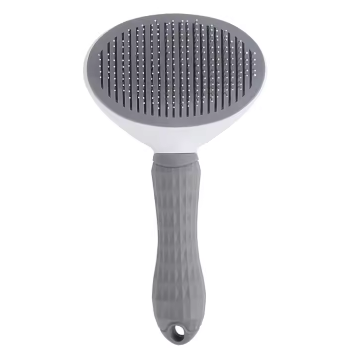 Peine de cepillo deslizante autolimpiante, la mejor herramienta de aseo para mascotas, gatos, perros, pelo largo y corto, para quitar la capa inferior suelta, pelo enredado, herramienta de eliminación - 1