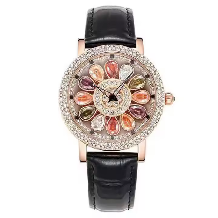 Smartwatches Reloj de pulsera Clásico de cristal de lujo para Mujer, Reloj de pulsera analógico de cuarzo - 1