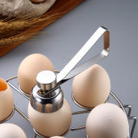 Cortador De Huevos De Acero Inoxidable Herramienta Creativa Para Cocina Afilado De Acero Cortante Abre Huevos Hervidos Y Crudos Accesorios De Gadgets Cool - details 7