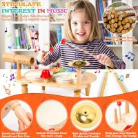 Juego De Música Para Bebés Y Niños Tabla De Música Multifuncional De Madera Set De Batería Educativo Juguete Musical Para Niños Regalo Para Bebé - details 7