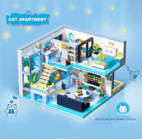 Bloques De Construcción Creativos Para Dormitorio Casa De Juguete De Ciudad Amigo Set De Cocina De Apartamento Modelo Micro Bloques De Juguete Para Niña Regalo - details 0