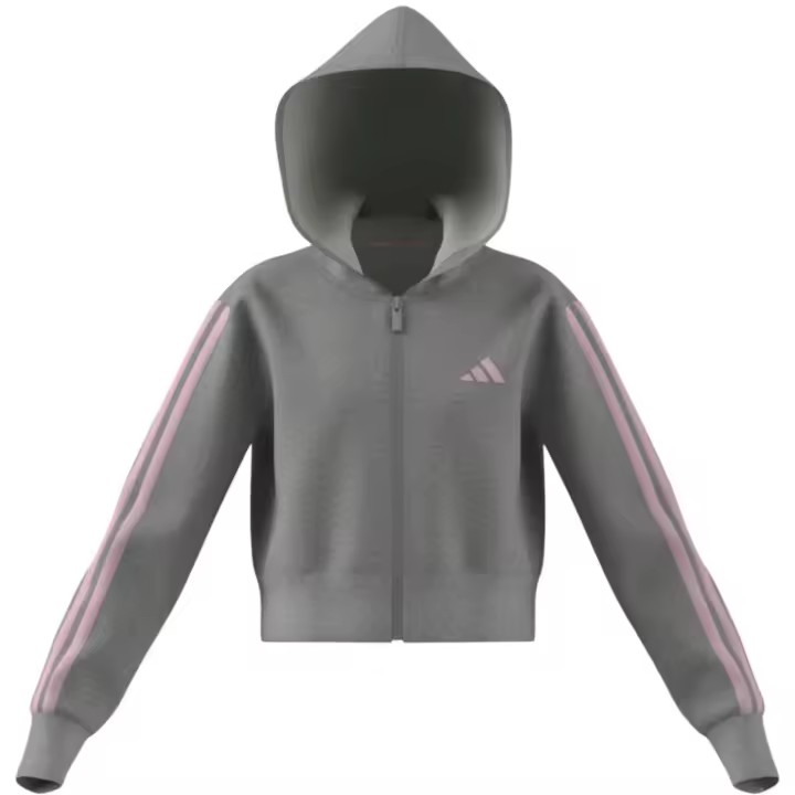 Chaqueta Gris ADIDAS JG 3S FT FZ CRO - 1