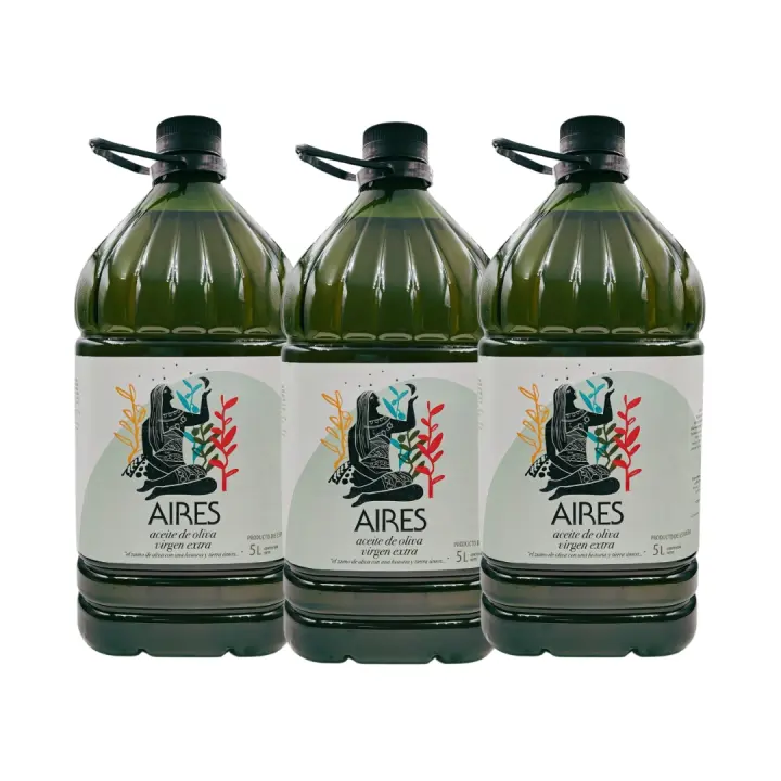 Aceite de Oliva Virgen Extra AIRES Garrafa 5 Litros  - PACK DE 3 Unidades - 1