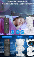 Proyector De Luz Estelar Astronauta LED Para Ambiente De Dormitorio Luz Nocturna Aurora Luna Con Altavoz Bluetooth Accesorios - details 2