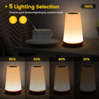 Lámpara Nocturna Toque Sensor Recargable Para Niños Habitación Luz Caliente Blanca RGB Cambiante Lámpara De Mesa Para Dormitorio - details 17