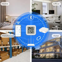 Sensor De Temperatura Y Humedad Inteligente Bluetooth Tuya Con Pantalla LCD Mini Higrómetro Termostato Compatible Con Alexa Google Home - details 8