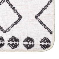 vidaXL Alfombra lavable antideslizante multicolor 190x300 cm Color Gris,  Blanco y negro,  Gris y blanco y mas Alfombras de área  Alfombra de Piso para Sala de Estar Dormitorio Habitación Salón - details 6