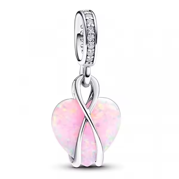 Pandora - Charm Colgante Corazón Opalescente Mamá 793202C01 - 1