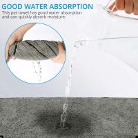 Toalla De Baño Para Perros Grandes Super Absorbente Y Rápida De Secado Microfibra Algodón 100% Suministros De Baño Para Gatos Y Perros - details 4