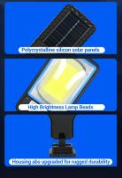 Luces Solares Ultra Brillantes Al Aire Libre Con 106 LED 3000LM Sensor De Movimiento Luz De Inundación Para Pared Patio Garage Jardín Trasero - details 36