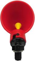 Alimentador automático de pollo/aves de corral de 6 paquetes con tazas de riego de plástico rojo - details 2