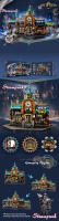 Bloques De Construcción Estilo Cyberpunk Clásico Para Niños Modelo De Edificio De La Ciudad Playa De Playa Creativo Regalos De Navidad Para Niños - details 0