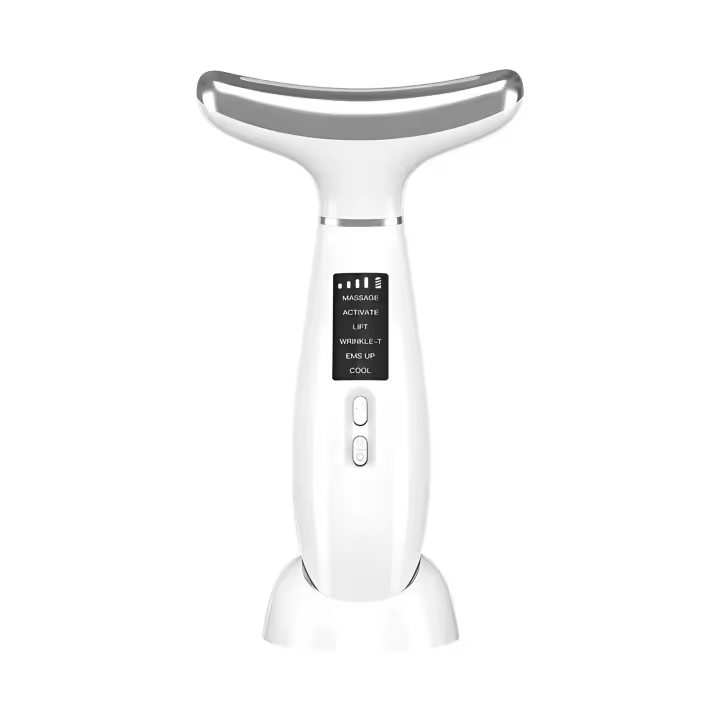 Masajeador de Levantamiento Facial RF para Belleza y Cuidado de la Piel Herramienta de Masaje de Ojo y Cuello Caliente y Frío - 1