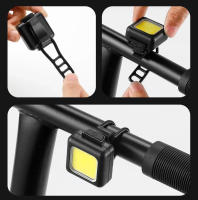 Luz De Bicicleta Frontal Y Trasera USB Recargable COB LED Impermeable IPX 5 Para MTB Con Luz De Cabeza Y Advertencia - details 11