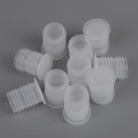 10Pcs Tapón De Botella De Plástico Rojo Para Vino Tapón Transparente Con Agujero Para Sal Resistente Al Polvo Fácil De Retirar - details 2
