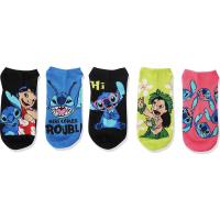 5pcs Juego De Calcetines Cortos De Algodón Transpirable Y Absorbente De Sudor Con Diseño De Lilo & Stitch Y Lilo Pelekai Para Verano - details 3