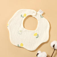 Babero Para Bebé De 6 Capas De Algodón Con Estampado De Pétalos Toalla De Crepe Para Recién Nacidos Y Niños Pequeños Suave Y Cómodo - details 4