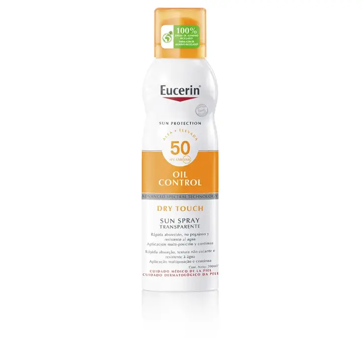 Eucerin Oil control SPF50 Dry touch Sun Spray Transparente  200ml - 1