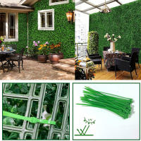 Panel De Hierba Artificial 25cm Protección UV Valla De Privacidad Verde Decorativa Para Jardín Cerca De Boda Material Plástico Estilo Boxwood - details 2