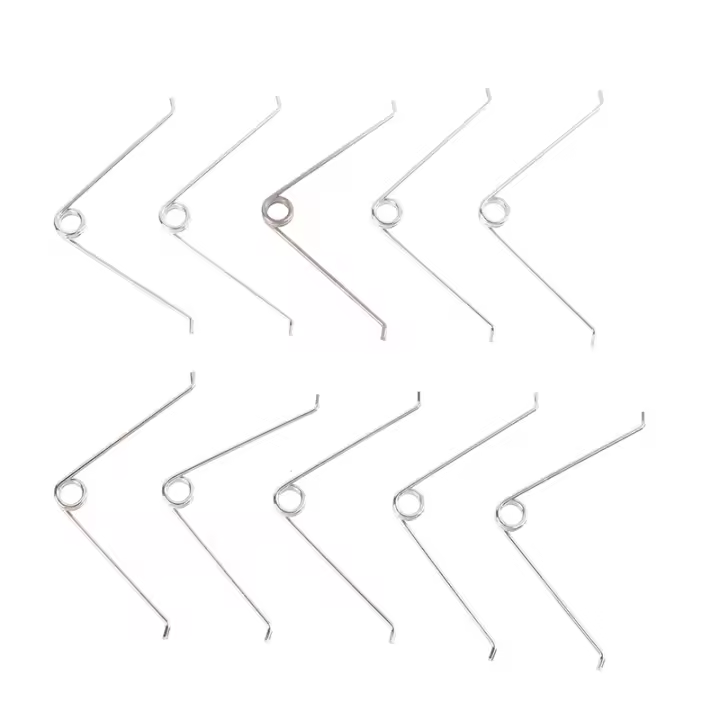 10Pcs V Forma Resorte De Acero Comprimido Accesorios Para Tijeras De Jardinería Herramienta De Acero Inoxidable Para DIY - 1