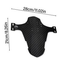 Defensas De Bicicleta Frontales Y Traseras Mudguard Accesorios De Ciclismo Guardia De Barro Portátil Con Patrón Impreso Fijación Sencilla Piezas De Bicicleta De Plástico PP5 Fibra De Carbono - details 1