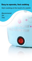 Olla Múltiple Eléctrica Mini Para 1-2 Personas Con Funda Inoxidable Y Sello Antideslizante Para Cocinar Y Hornear En Casa - details 4