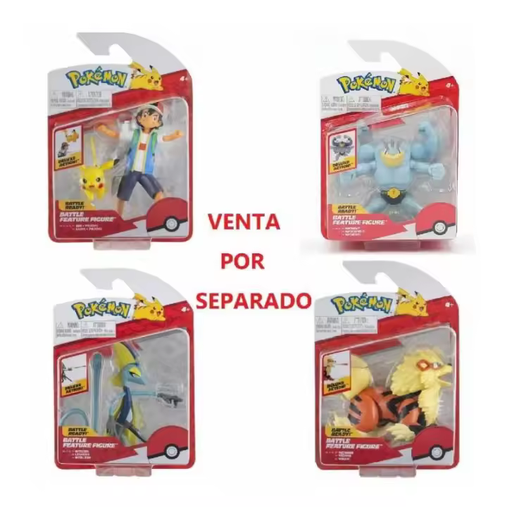POKEMON FIGURA HEROE CON MECANISMO 1 PERSONAJE SURTIDO 2022 DE BIZAK - 1