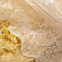 Cortina De Encaje Blanca Con Bordado Floral Transparente Para Sala De Estar Decoración De Ventanas Y Puertas Estilo Romántico Y Lindo - details 7