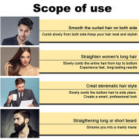 Peine Eléctrico Multifuncional Para Barba Y Cabello 2 En 1 Para Hombres Herramienta De Estilizado Del Salon Portátil - details 2