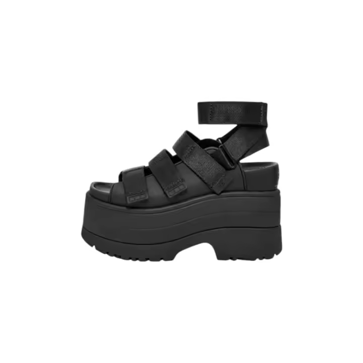 UGG GoldenRise Sandalias Con Plataforma Mujer Negro - 1
