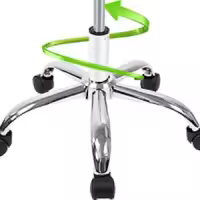 T-LoVendo Silla de Escritorio para Oficina Estudio Comedor Ergonómica con Ruedas Altura Ajustable Sin Reposabrazos - details 6