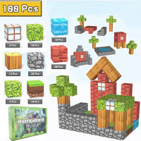 Juguete De Bloques De Construcción Magnéticos Set De Mundo Minero Educativo STEM Sensorial Regalo Navideño Para Niños - details 8