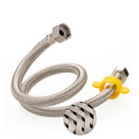 Tubo De Agua Aro Acero Inoxidable 304 Para Grifo Conexión Flexible De 1/2 Pulgada Para Agua Caliente Y Fría Adaptador De Grifo - details 4